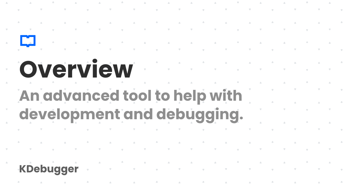 Overview kdebugger